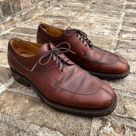 Cole Haan Studio Oxford Dress Shoes Brown Pebbled Leather Split Toe Men\'s 11M main image 8